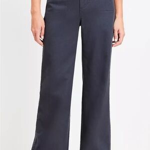 LOFT Wide Leg Pants in Navy